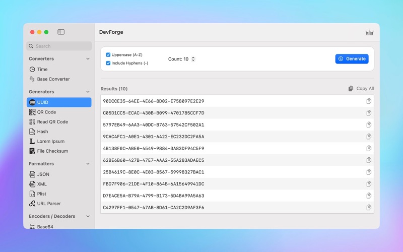 App screenshot