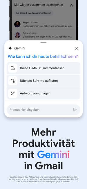 ‎Gmail – E-Mail von Google Screenshot