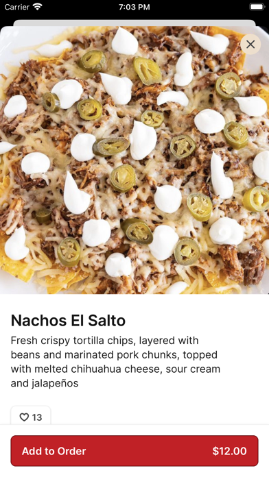 El Salto Mexican Restaurant Screenshot