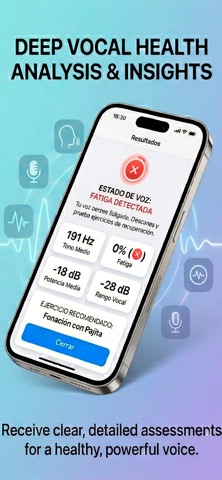 Voice Analyzer: Vocal Monitor iPhone screenshot
