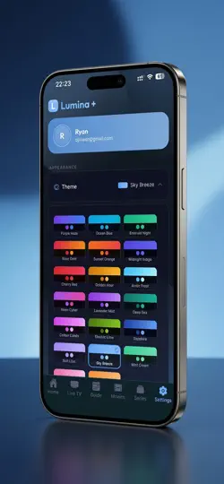 Capture d'écran de Lumina Plus IPTV sur iPhone 6