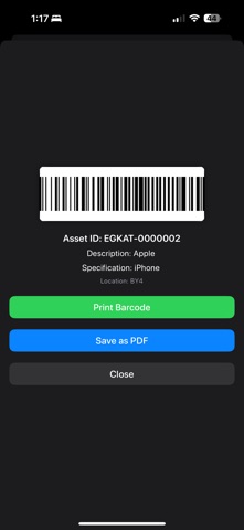EGK Asset Tracker screenshot