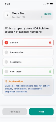 Grade 8 Math Practice Screenshot 5 of 5