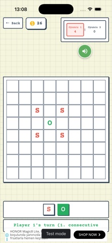 sos game iPhone screenshot