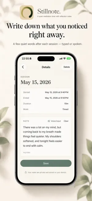 Stillnote: Meditation Timer screenshot 2