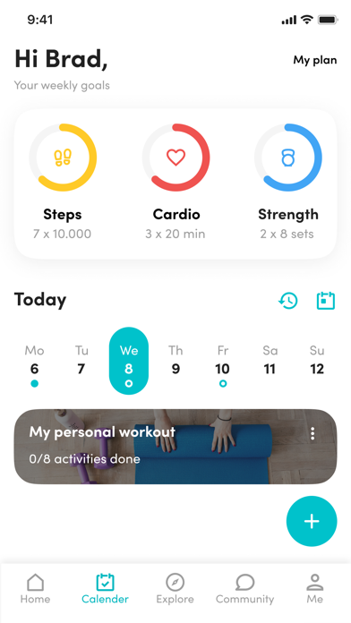 Welfare  Your personal trainer app screenshot