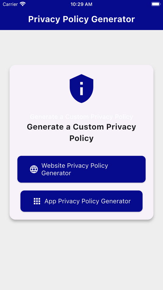 #1. Privacy Policy Generator Tools (iOS) 来自: MD. NASAR UDDIN REDOY