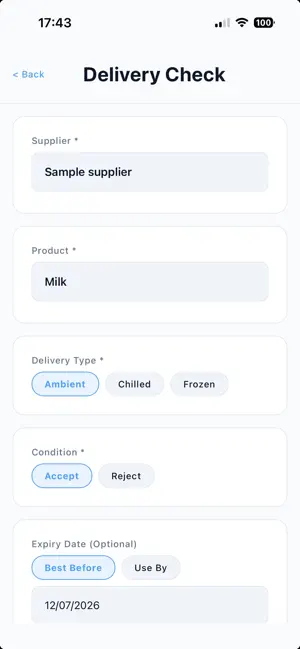 Sense Lite: HACCP Checks screenshot 4