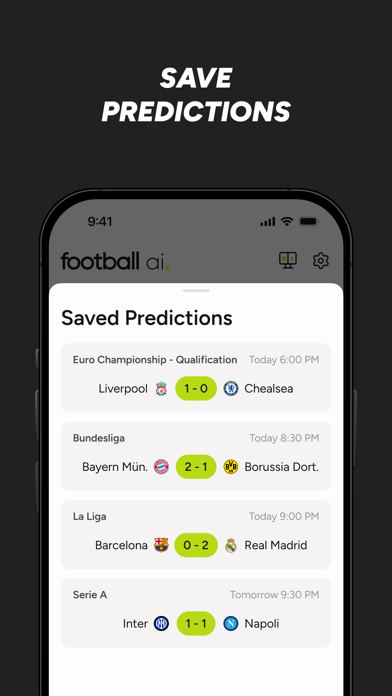 Football AI - Score Prediction Screenshot
