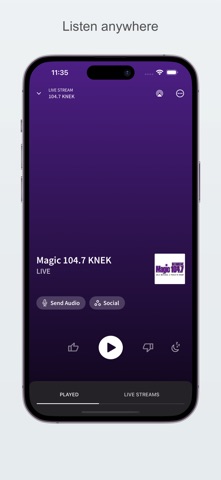 Magic 104.7 KNEK Screenshot 2 of 4