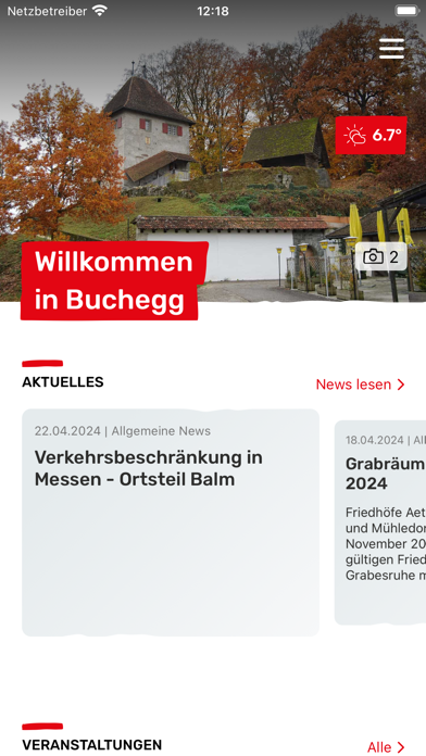 Gemeinde Buchegg Screenshot
