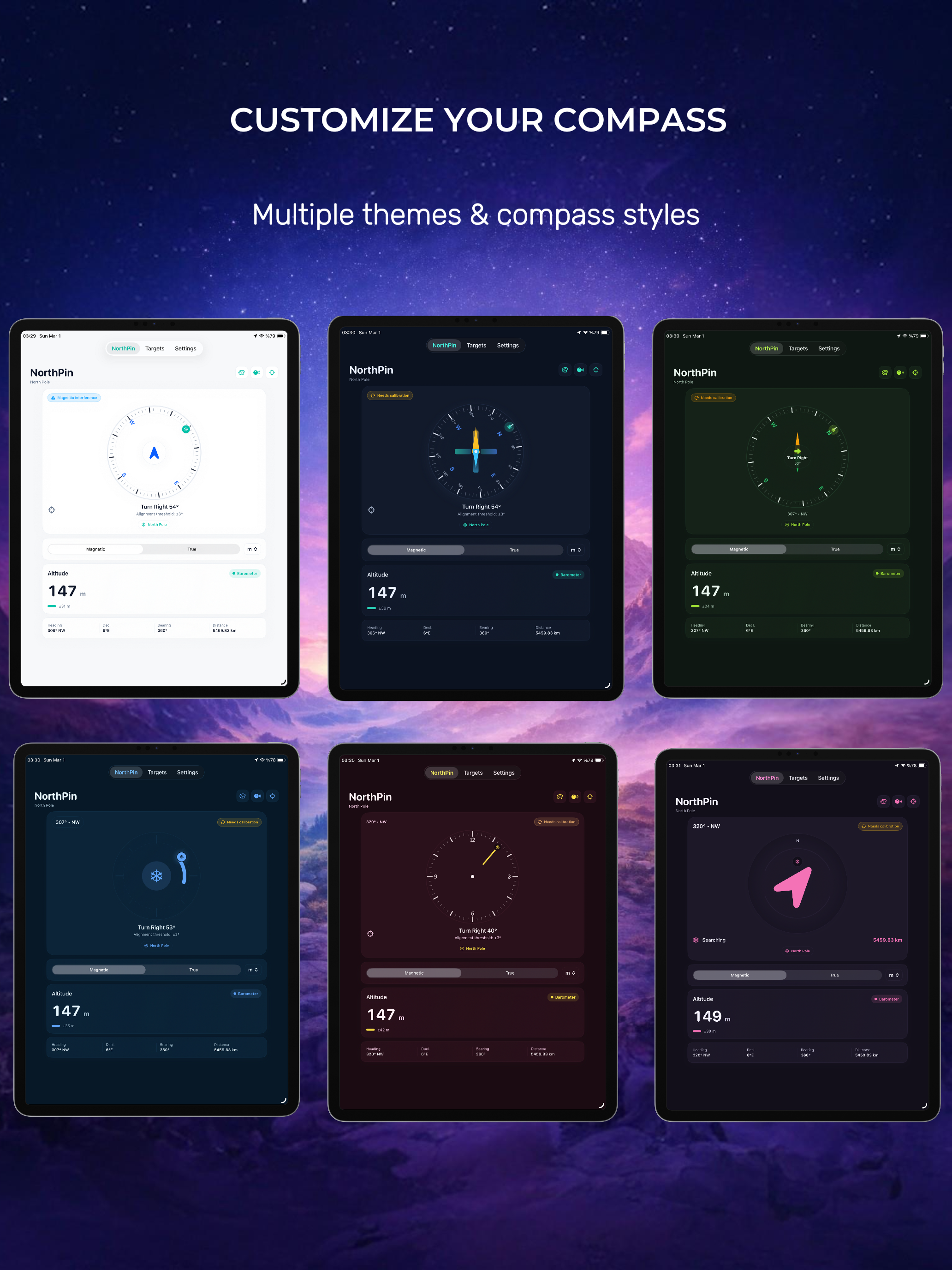 NorthPin: Compass
