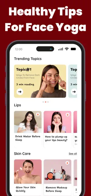 Face Exercises & Face Yoga screenshot 4