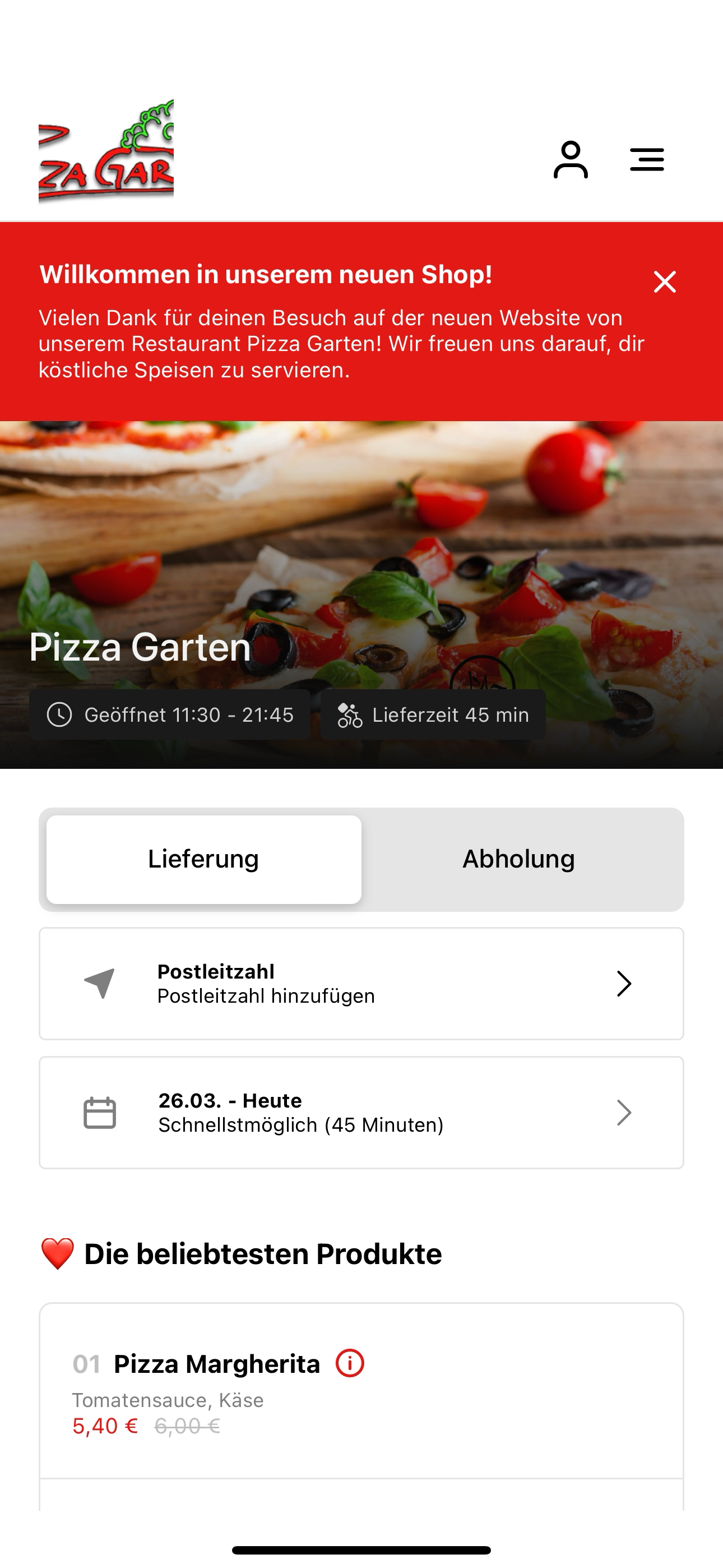 Pizza Garten