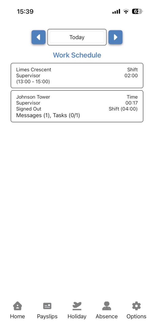 iPhone screenshot