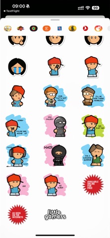 Little Gamers Sticker Pack iPhone screenshot