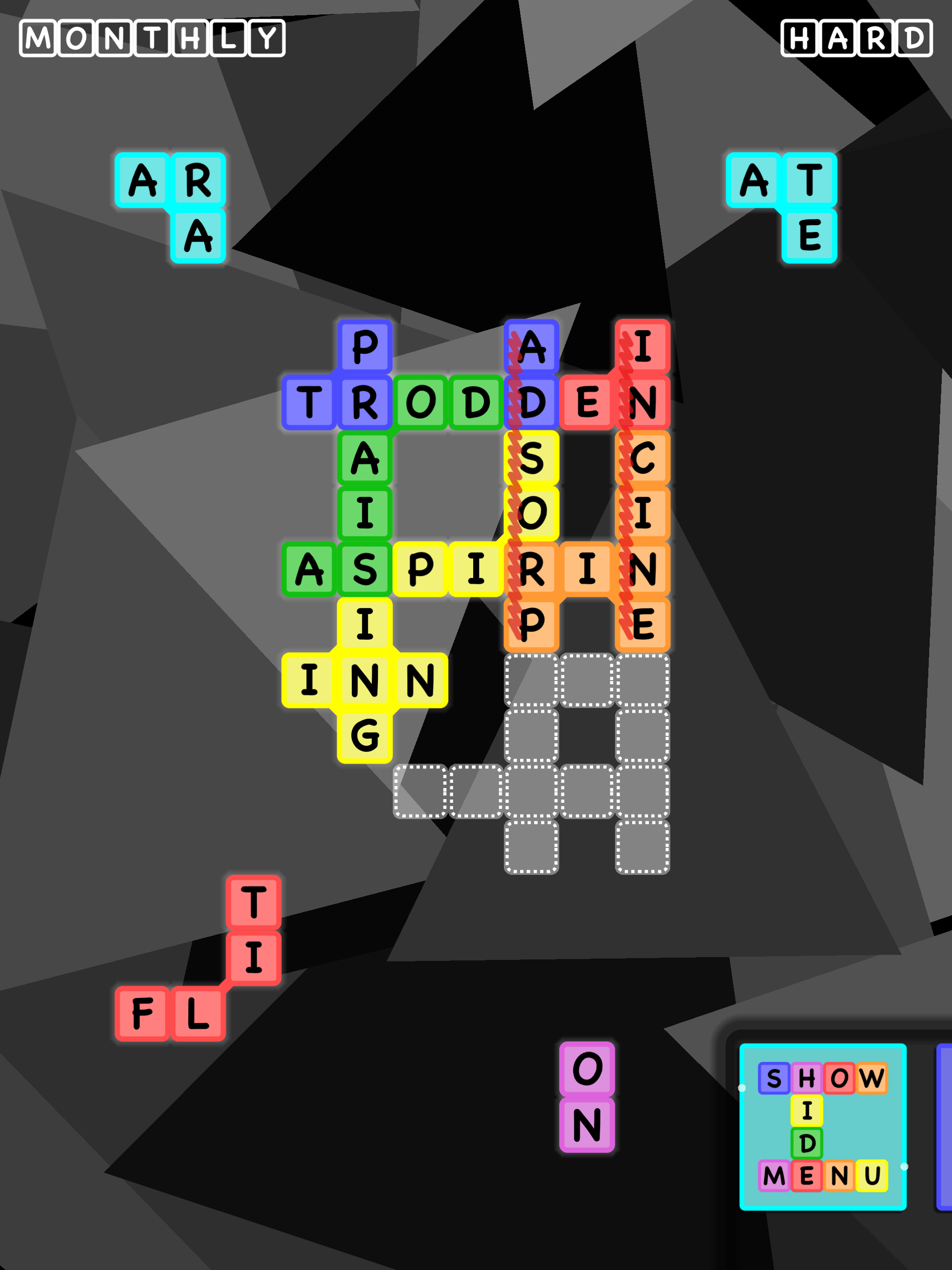 Grid Words: Logical letters