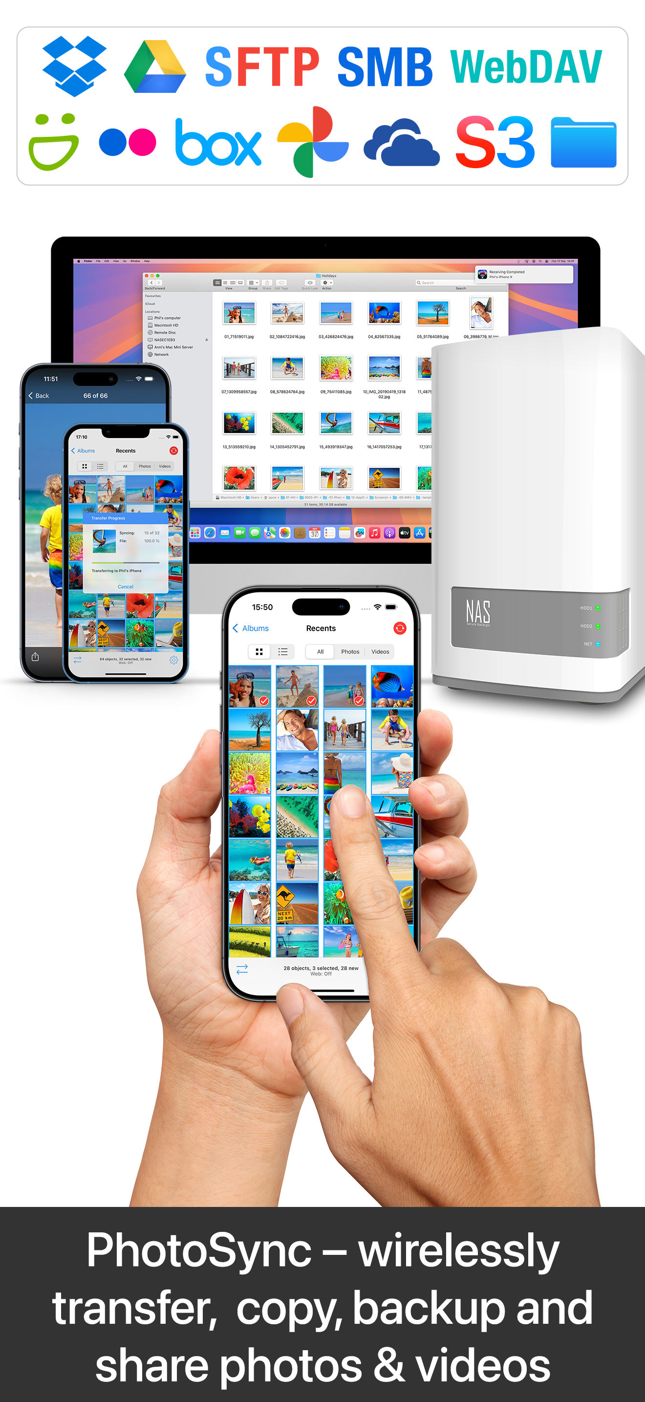 PhotoSync – transfer photos