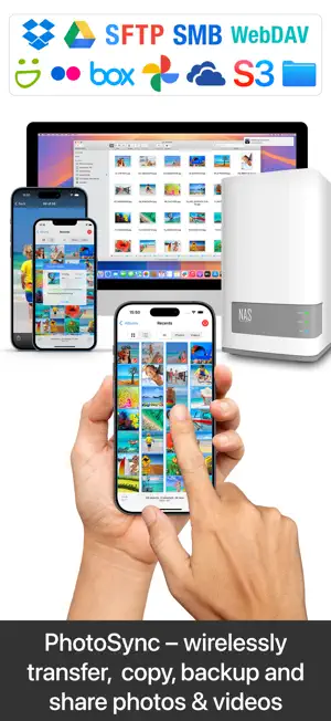PhotoSync – transfer photos screenshot 1