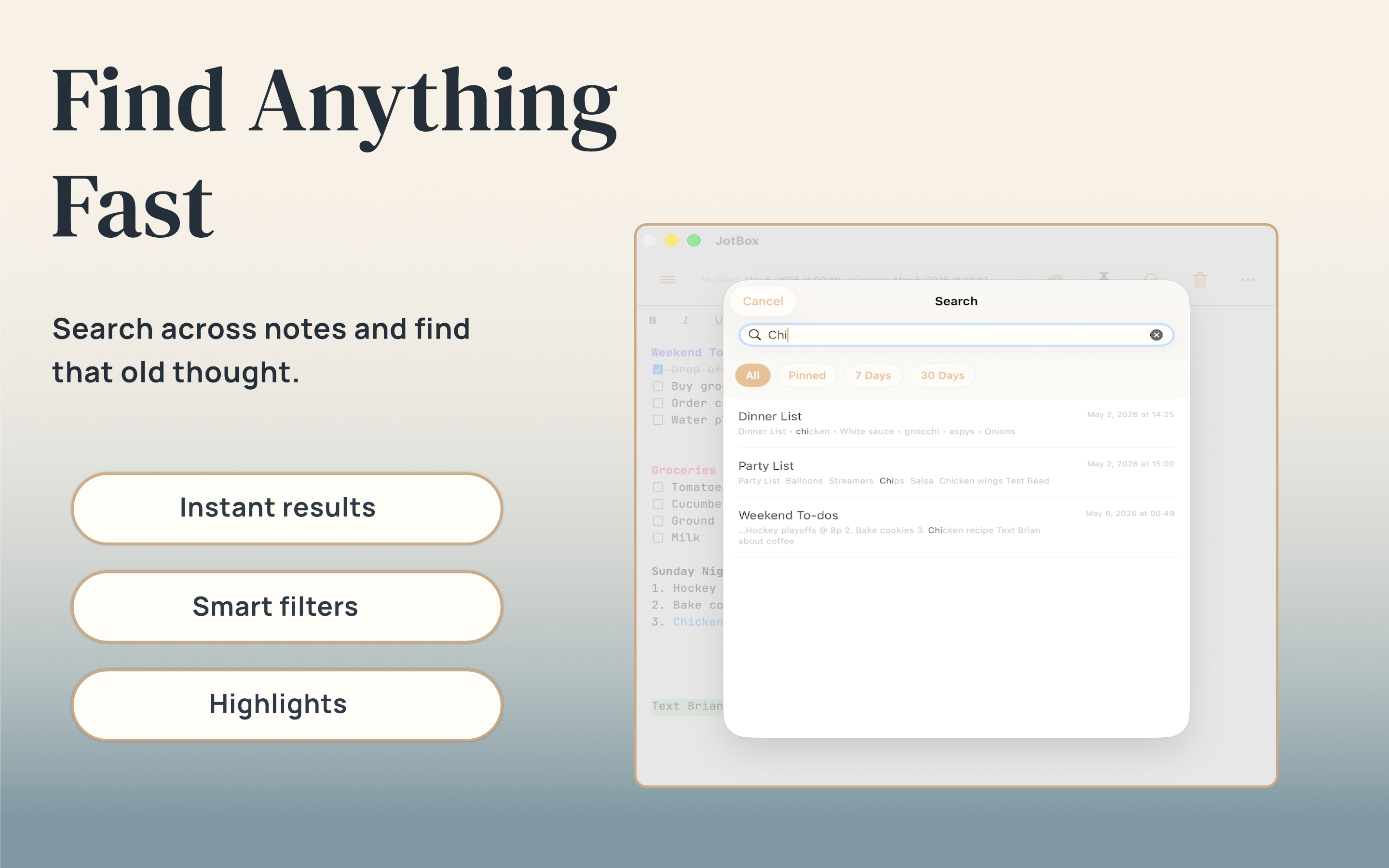 JotBox: Scratchpad