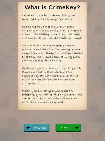 CrimeKey: Murder Cases iPad screenshot