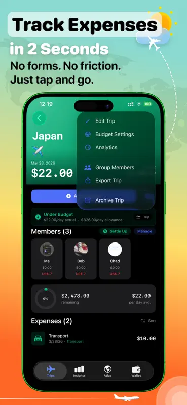 Travel Spend Presupuesto Viaje screenshot 2 of 6