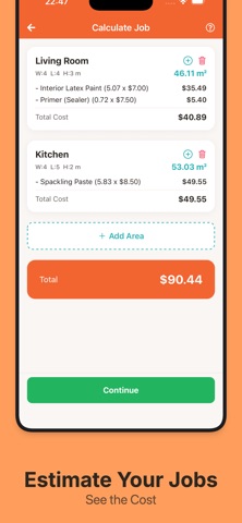 Boyaf: Paint Cost Estimator iPhone screenshot