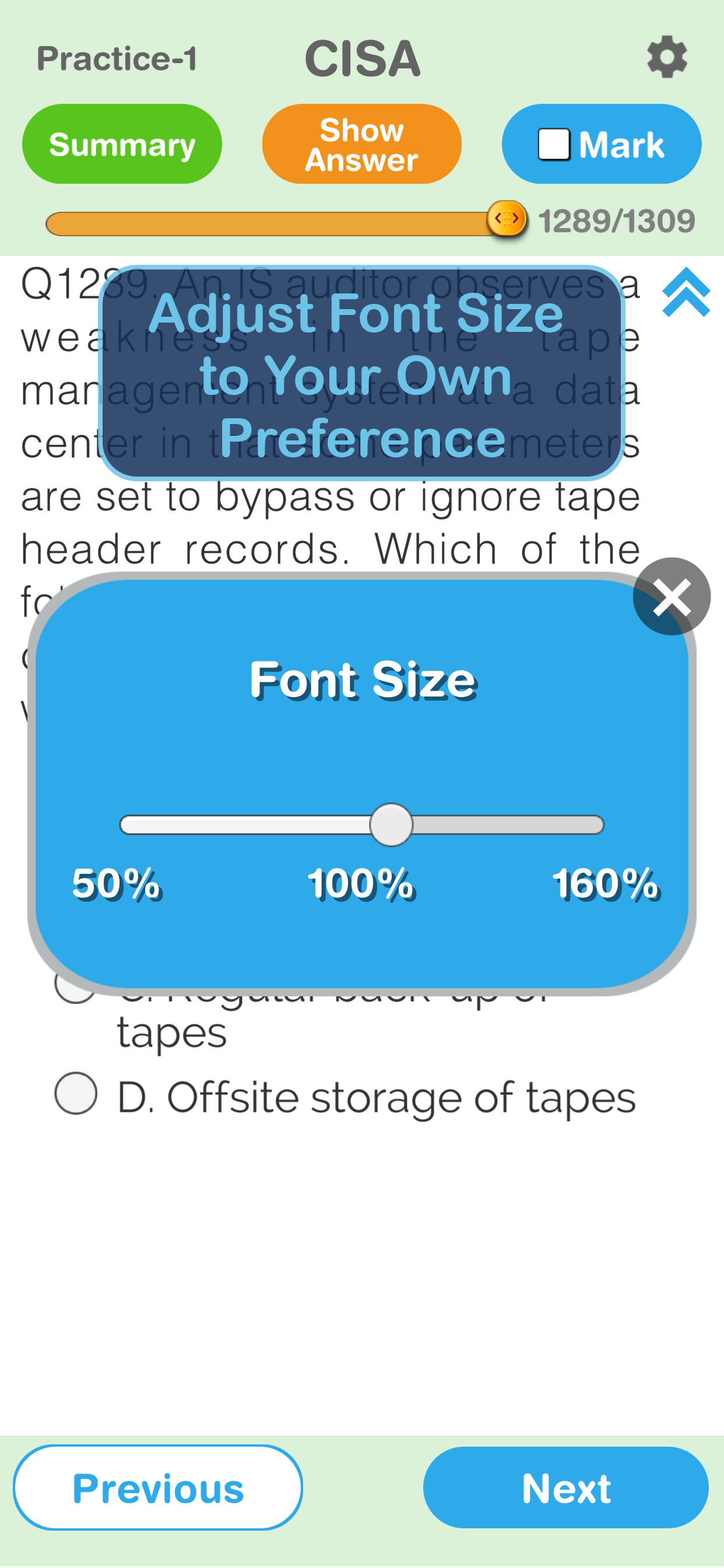 CISA Certification Exam screenshot 3