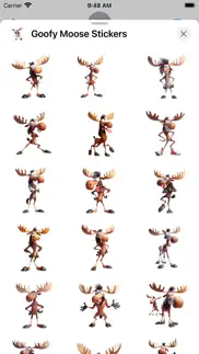 goofy moose stickers iphone screenshot 1