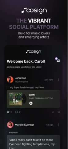 Cosign - Music Meets Community screenshot