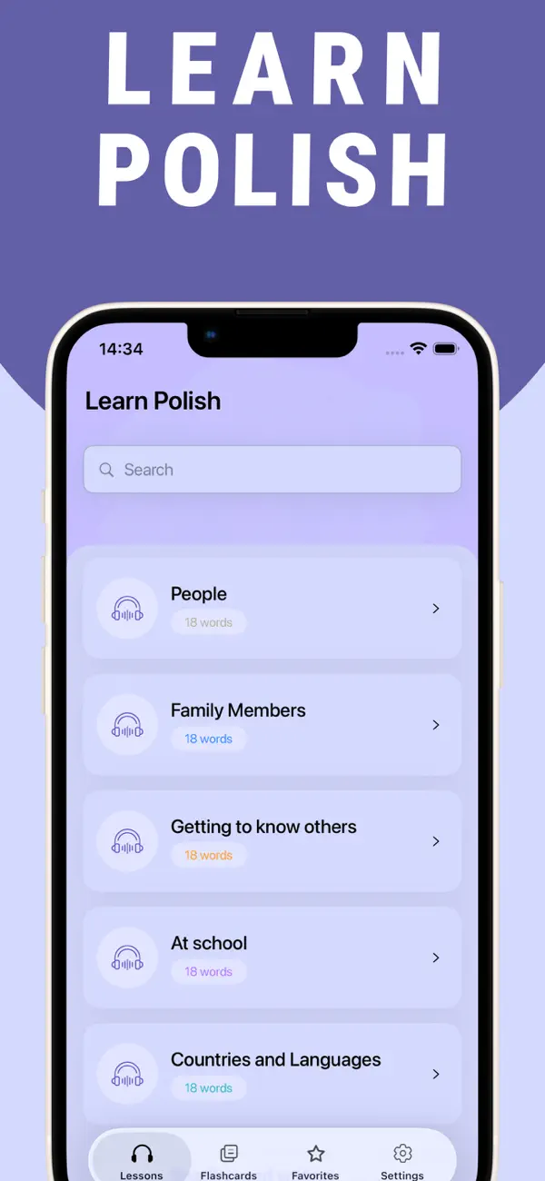 Screenshot #1 pour Learn Polish - Lentil