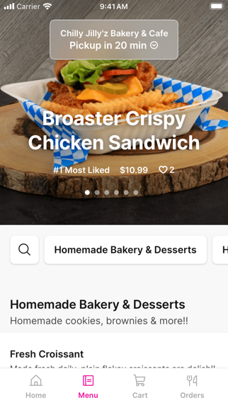 Chilly Jilly'z iPhone screenshot 2 - Food & Drink app