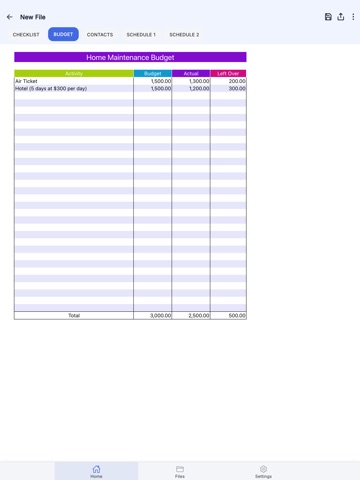 Monthly House Cleaning iPad screenshot