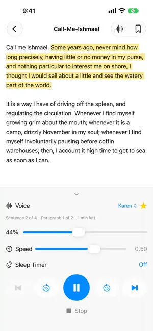 Lector: Read Aloud screenshot 1
