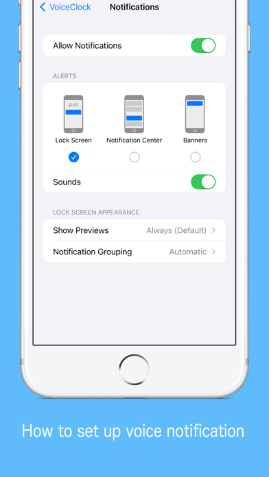 VoiceClock - Talking iPhone screenshot 6 - Productivity app