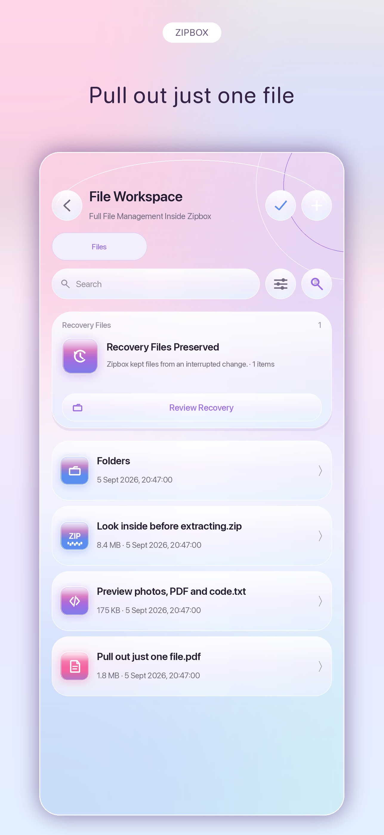 Screenshot 5 of Zipbox: Unzip RAR, ZIP & 7z