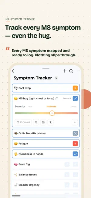 Multiple Sclerosis Tracker screenshot 2