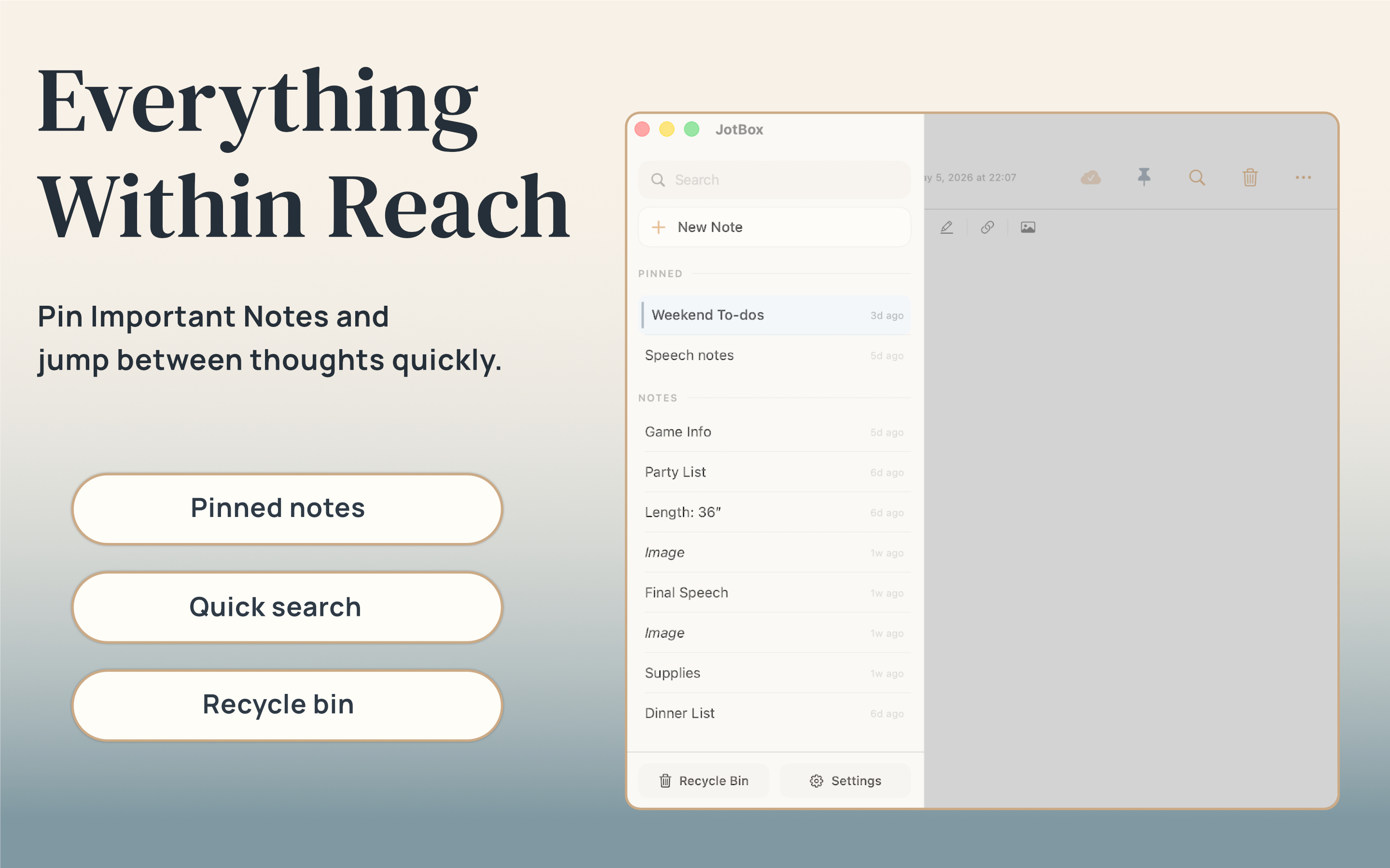 JotBox: Scratchpad