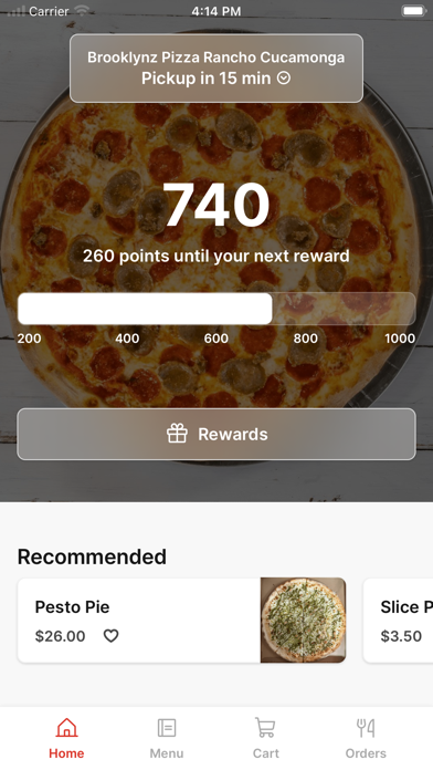 Brooklynz Pizza iPhone screenshot 1 - Food & Drink app