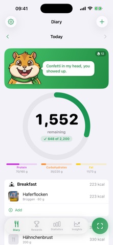 Satt – Calorie Tracker Screenshot 1 of 4