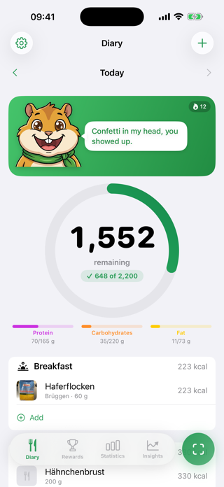 Satt – Calorie Tracker Screenshot 1 of 4