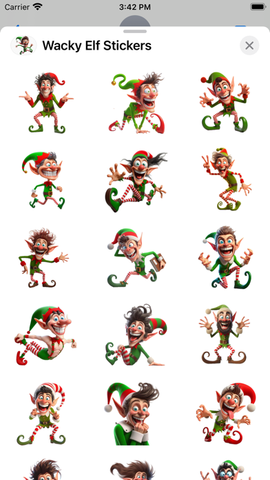 Screenshot #1 pour Wacky Elf Stickers