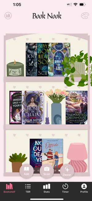 Book Nook - My Digital Library iPhone screenshot 1