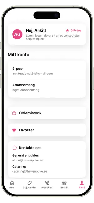 Hawaii Poké Shop iPhone screenshot 2