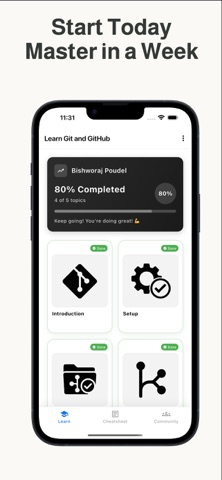 Learn Git and GitHub Screenshot 7 of 7