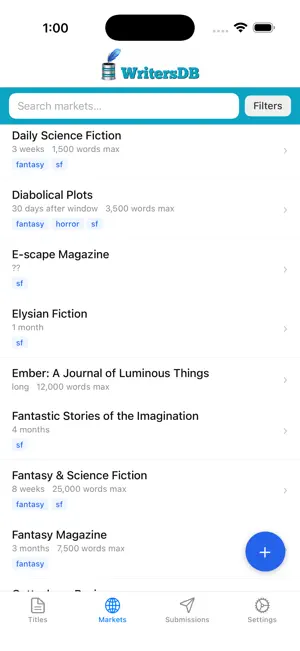WritersDB screenshot 3