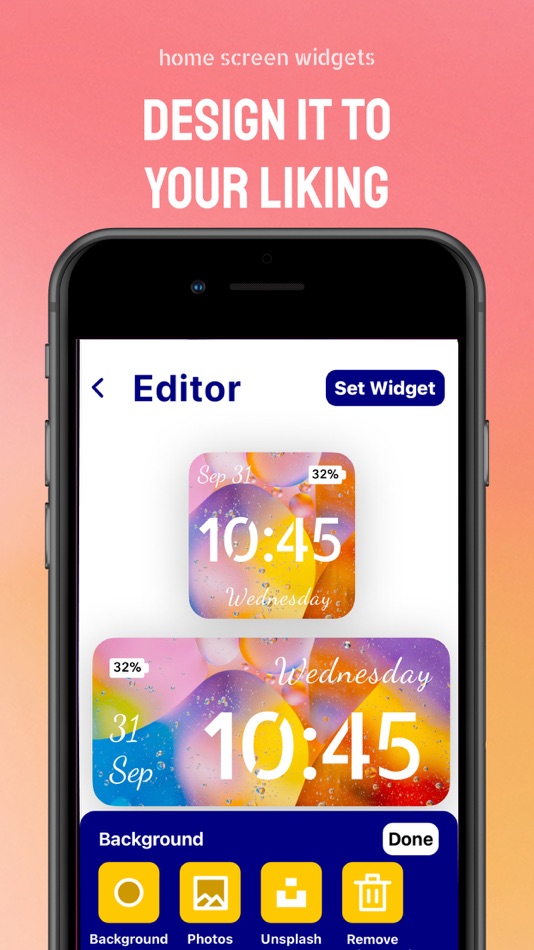 #7. Lockscreen & Homescreen Widget (iOS) Ved: App Toro