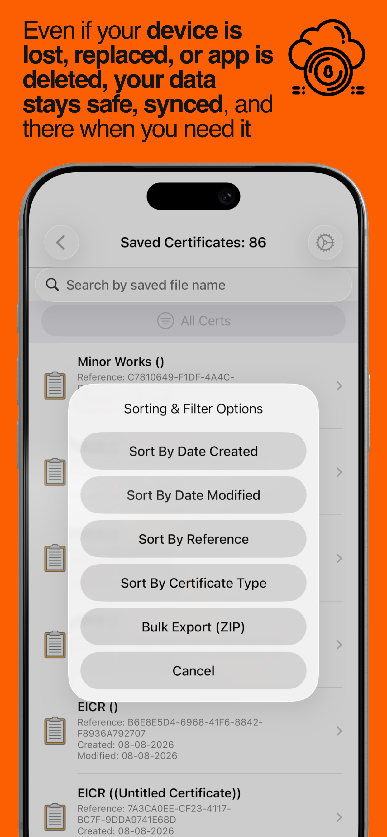 iCertifi Cloud Pro: Sync screenshot 11