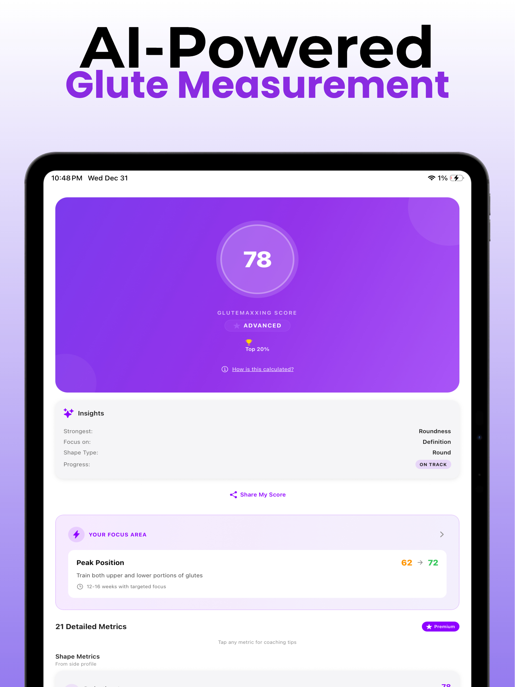 GluteMaxxing: Body Progress screenshot 8