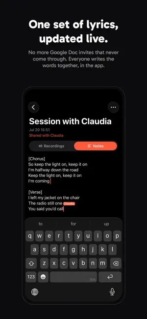 Jibber: Songwriter Voice Memos screenshot 3